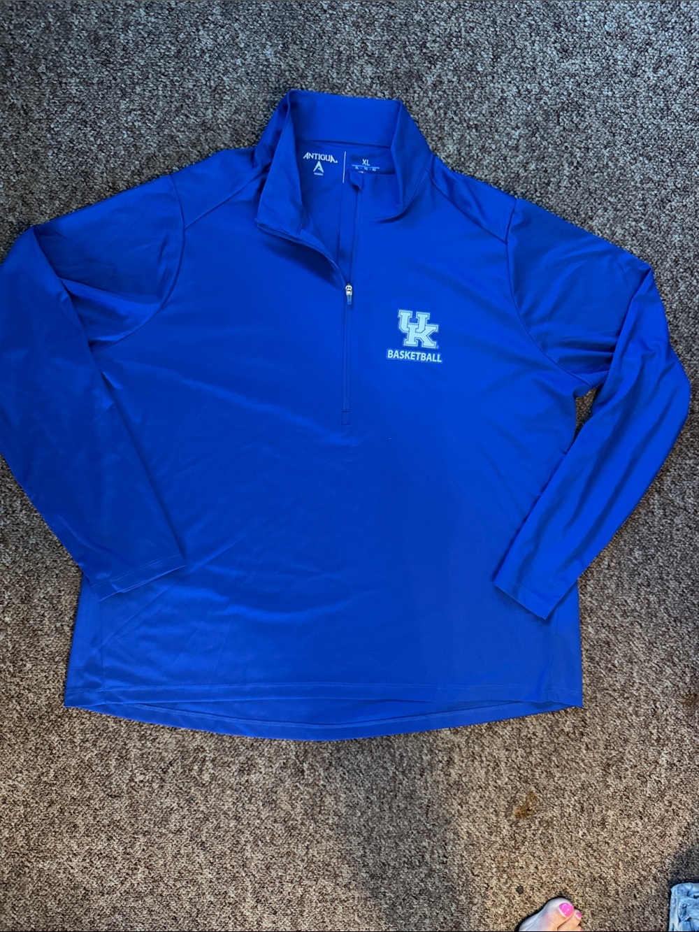 Antigua Royal Blue Quarter-Zip Kentucky Basketball Pullover
